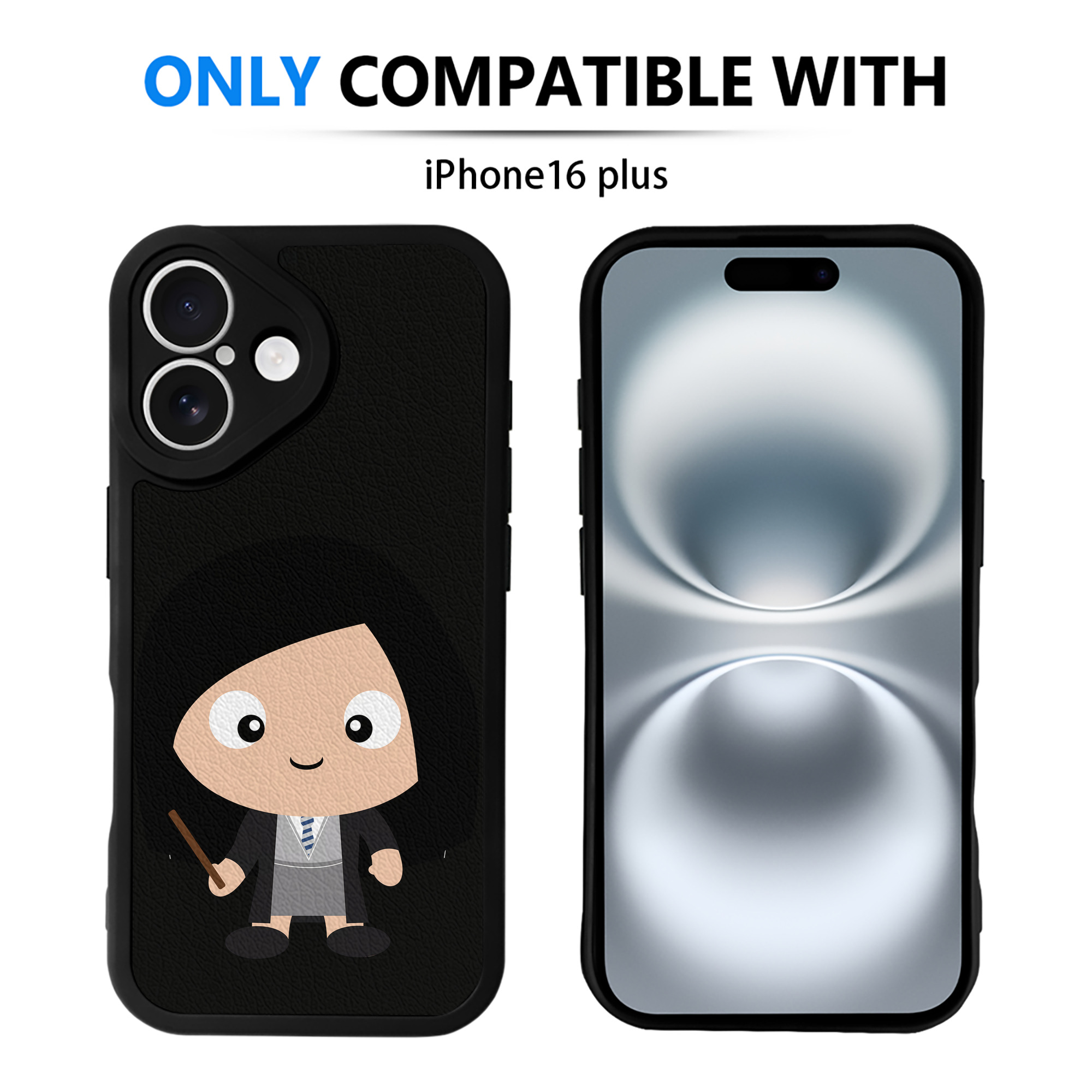 （画像用） Harry Potter ハリー・ポッターシリーズ 【iPhone 16シリーズ対応】シリコンスマホケース（レザー調） 材質：シリコン
